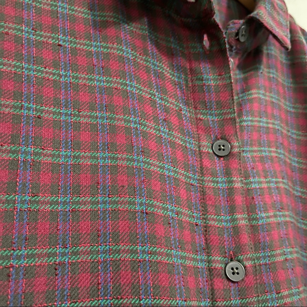 Madewell Westlake Pfeiffer Plaid Oversized Button Front Top - Picture 9 of 12